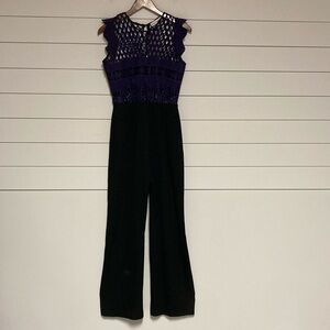 Karina Grimaldi Cap Sleeve Cut-Out Tapered Leg Jumpsuit